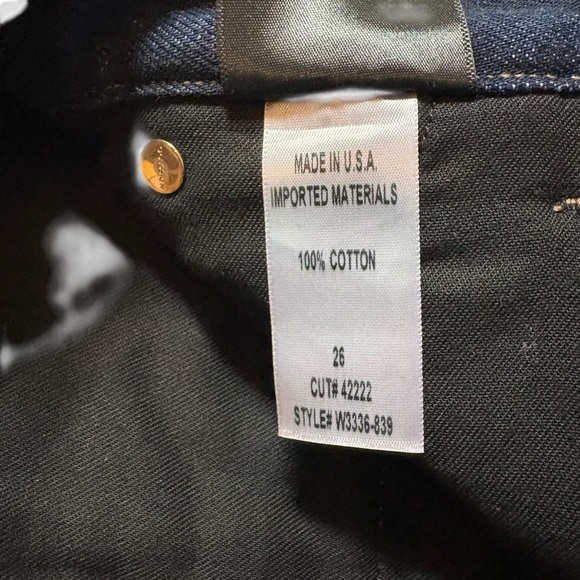 Goldsign Wide-Leg Pleated Denim Trousers | Made in USA, Size 26 - Picture 8 of 14